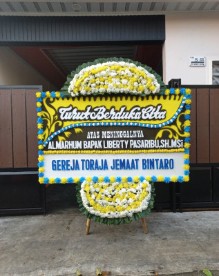 Papan Bunga Duka di Binjai Hulu